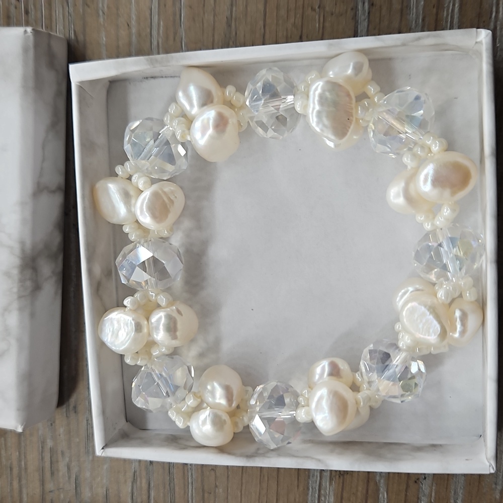 Freshwater Pearl Cluster Princess Bracelet
